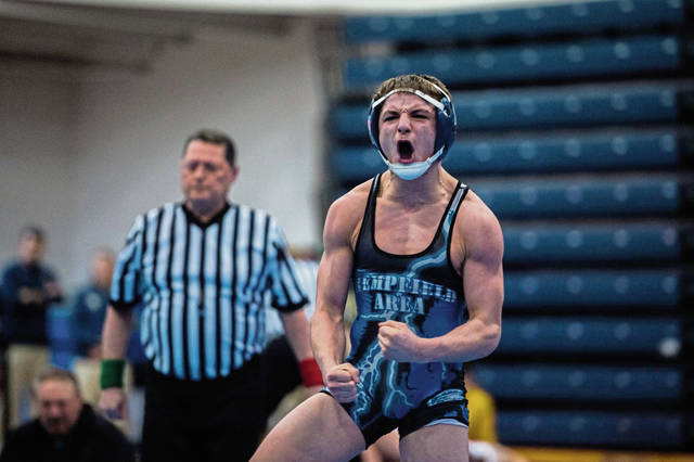 Hempfield’s Berginc pulls off big upset to highlight Day 1 of Southwest Regional wrestling<span class="headline-video">Video <i class="fa-solid fa-circle-play"></i></span>