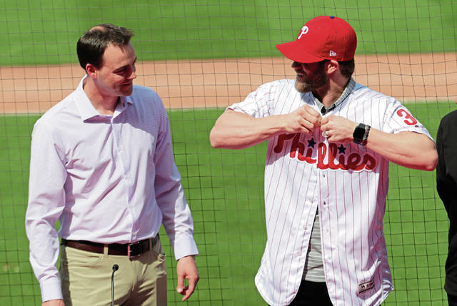 Phillies introduce Harper to cap their busy offseason of signings