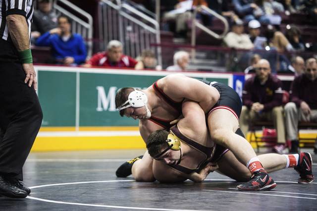 Upsets, close calls highlight opening day of PIAA Class AAA wrestling tournament<span class="headline-video">Video <i class="fa-solid fa-circle-play"></i></span>
