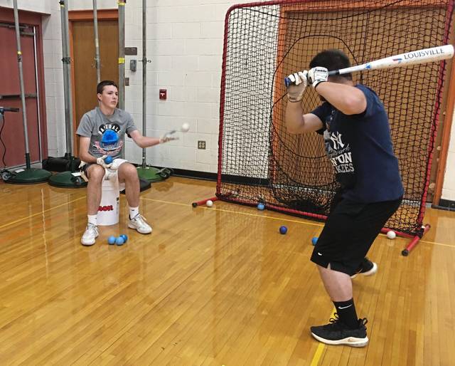 Senior pitcher Jarett Bach, Yough baseball in surprising position
