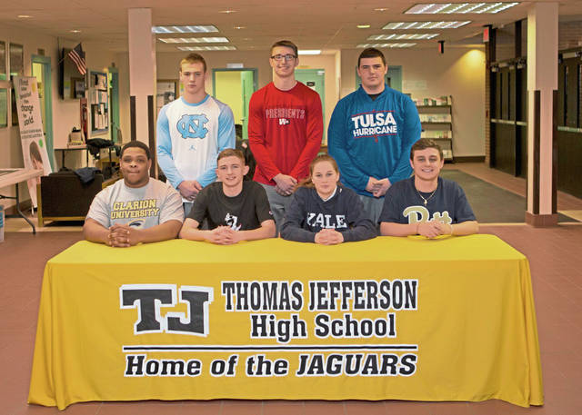 Thomas Jefferson athletes sign letters of intent, break records