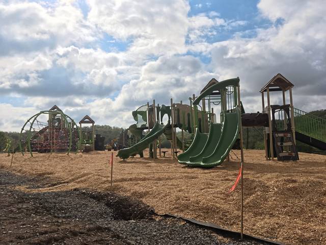 Photos: Construction progressing at Murrysville Community Park’s ‘destination playground’<span class="headline-video">Video <i class="fa-solid fa-circle-play"></i></span>