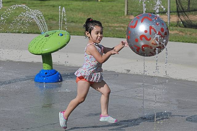 Richland Park’s new splash pad opens just in time