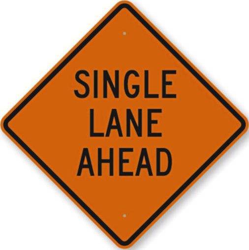 Single lane traffic on Seavey Road in Shaler during road drilling
