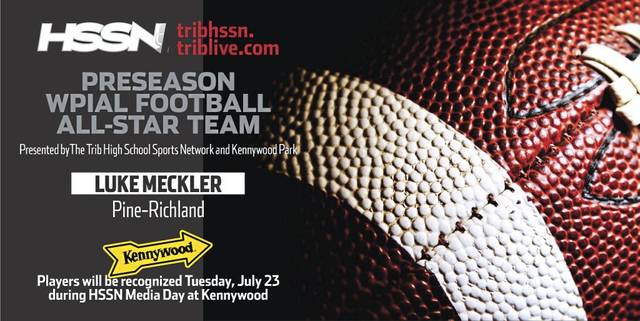 Speedy Luke Meckler has high expectations for 2-time defending champion Pine-Richland