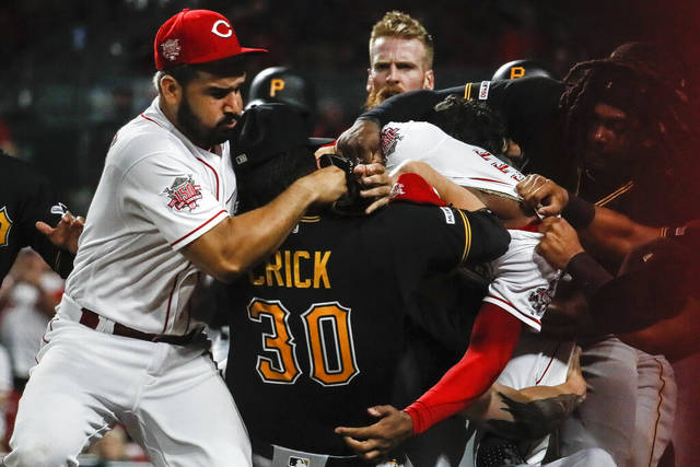 Brawl breaks out between Pirates and Reds. Again.<span class="headline-video">Video <i class="fa-solid fa-circle-play"></i></span>