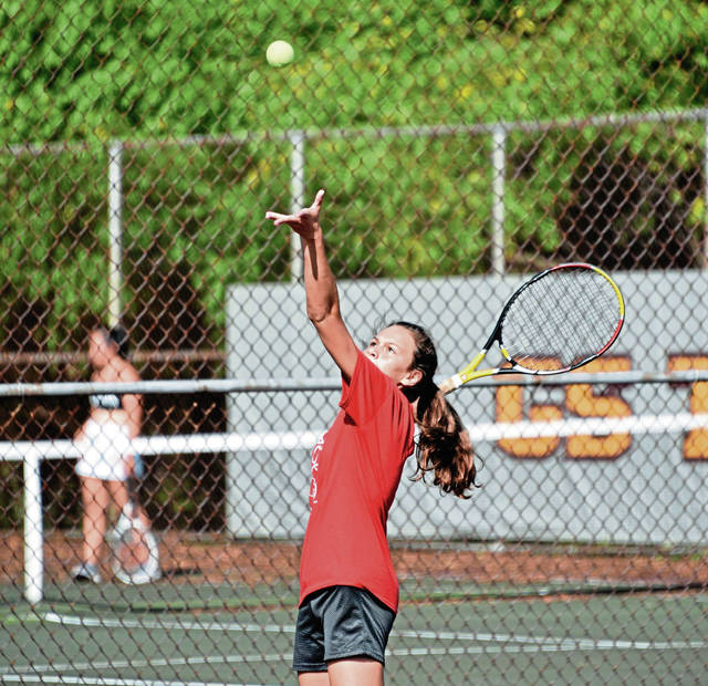 Reigning section champ Storkel serves notice for Greensburg Salem tennis