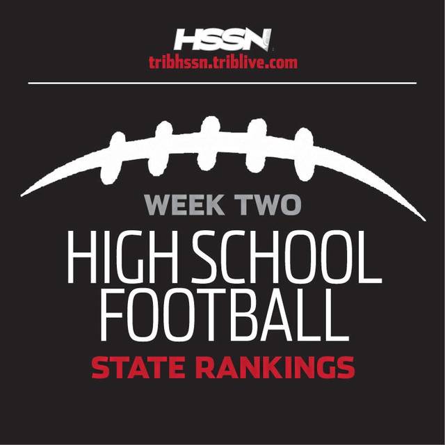 Trib HSSN state football rankings for Week 2