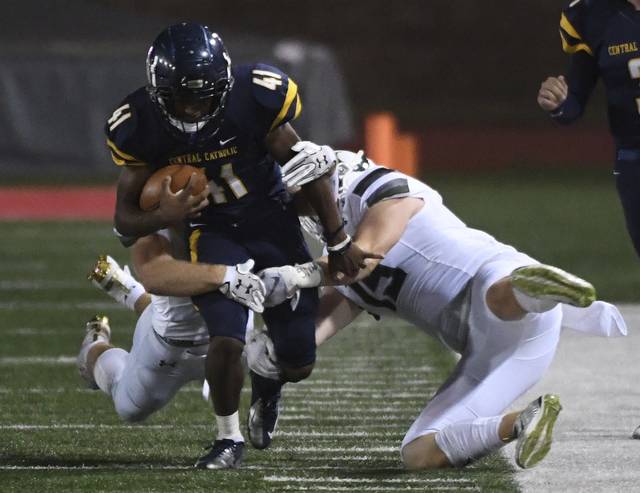 No. 3 Central Catholic leans on talented line, Eddy Tillman to defeat No. 1 Pine-Richland<span class="headline-video">Video <i class="fa-solid fa-circle-play"></i></span>