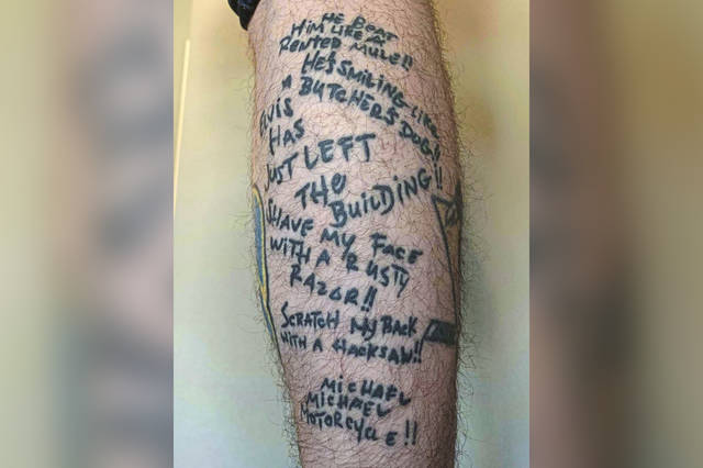 The story behind the Penguins fan with Mike Lange tattoos on his leg