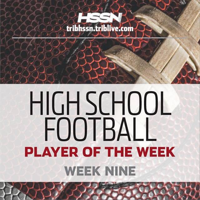 WPIAL football player of the week — Week 9