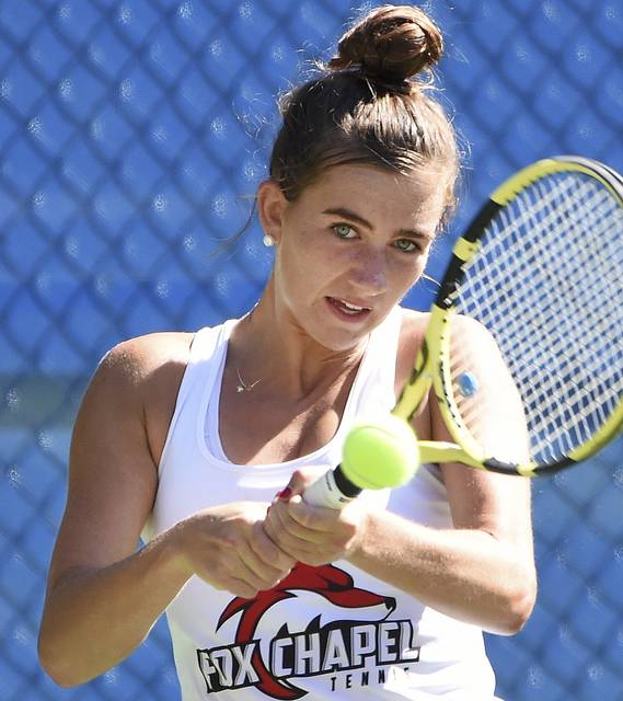 Fox Chapel’s Charlotte James remains in hunt for PIAA tennis title