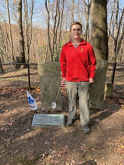 Eagle Scout project restores 200-year-old Pine cemetery where township founder resides