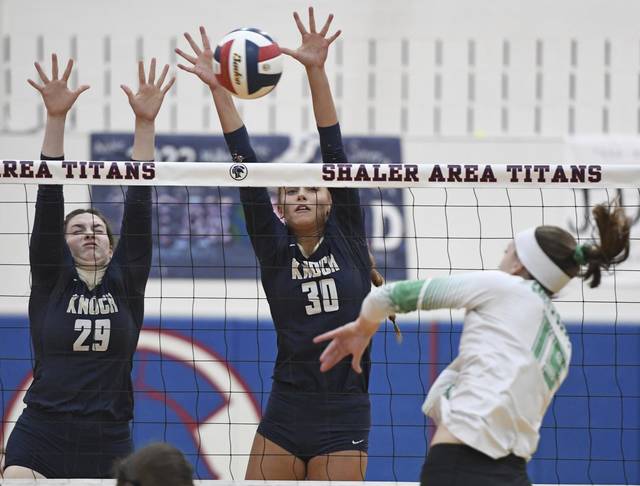 Knoch block party frustrates volleyball foes<span class="headline-video">Video <i class="fa-solid fa-circle-play"></i></span>