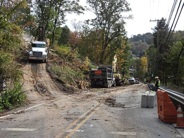 Debris gone from Reis Run slide, road expected to reopen in early December<span class="headline-video">Video <i class="fa-solid fa-circle-play"></i></span>