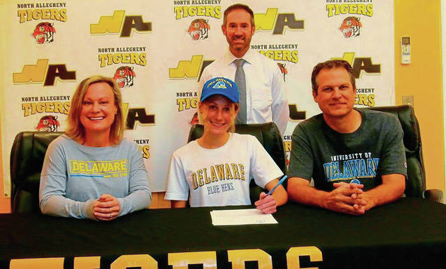 North Allegheny runner Hannah Lindgren headed to Delaware
