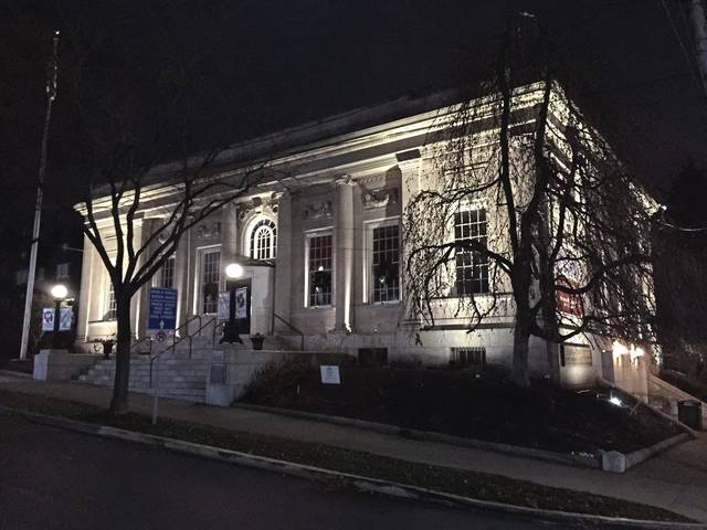 Historic Sewickley building enhanced by outdoor lighting installation