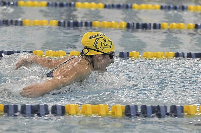 Hampton girls swim team showing growth