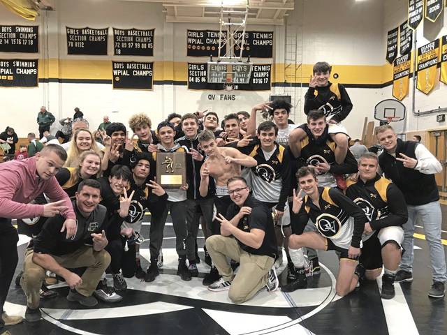 Quaker Valley wrestlers defend Section 2 team championship