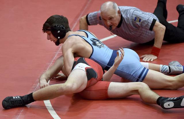 A-K Valley wrestling notebook: Burrell’s AJ Corrado pins his way to 100th win