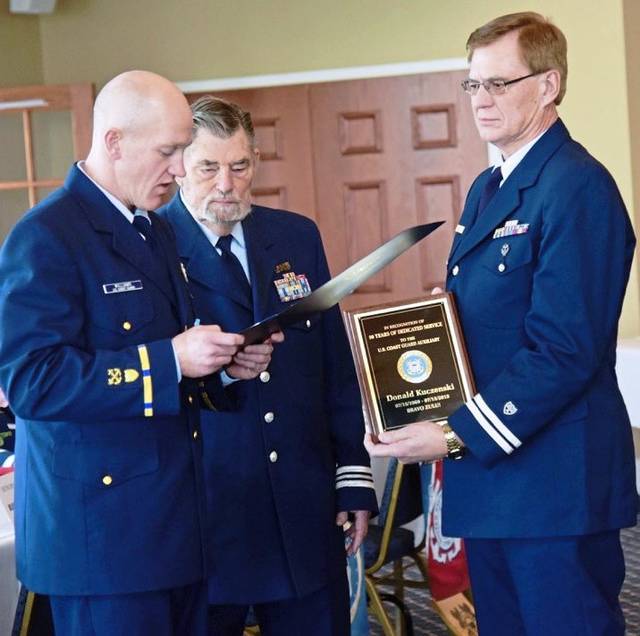 Ross man honored for 50 years of service with Coast Guard Auxiliary