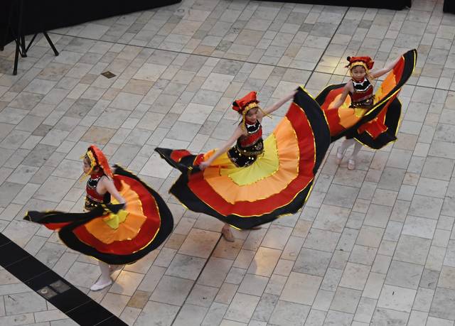 Dancers help ring in Lunar New Year with colorful performance at Ross Park Mall