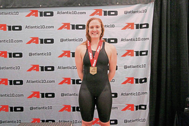 Hampton grad Flanagan emerges as Atlantic 10 swim medalist for Duquesne