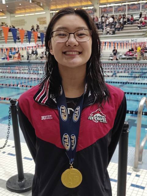 Fast, focused Fox Chapel freshman swims to PIAA gold