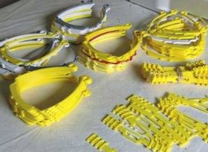 Shady Side Academy students, teacher using 3D printer to make PPE