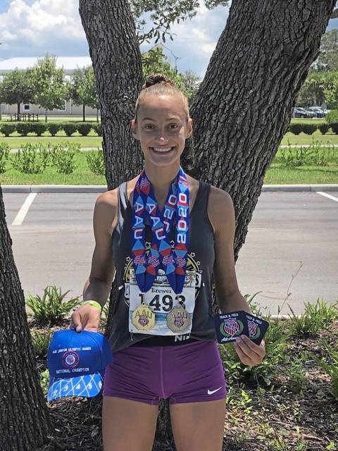 Even with many meets canceled, GCC’s Corinn Brewer finds a way to win this summer