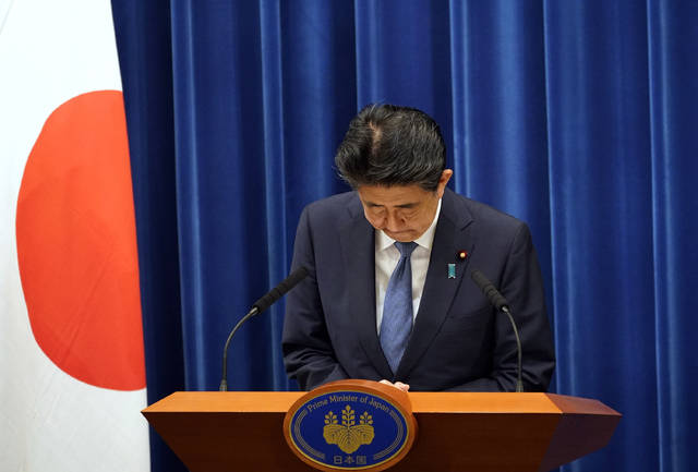 Japan PM Shinzo Abe says he’s resigning for health reasons<span class="headline-video">Video <i class="fa-solid fa-circle-play"></i></span>
