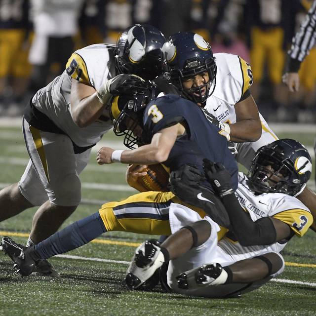 Dominant Central Catholic defense shuts out Mt. Lebanon, returns to WPIAL finals<span class="headline-video">Video <i class="fa-solid fa-circle-play"></i></span>