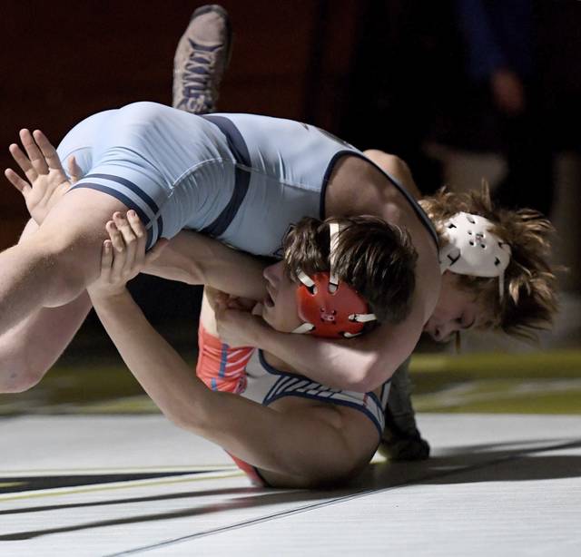 Burrell wrestling cruises to 18th straight section title