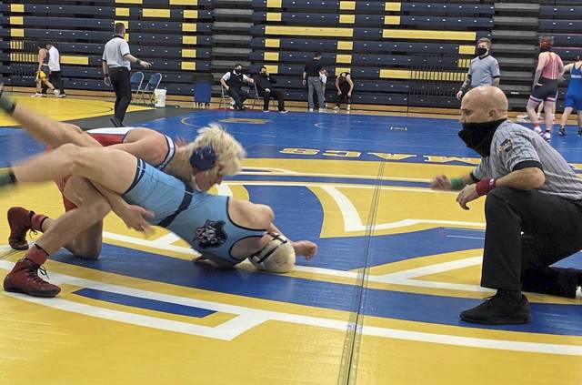 Mt. Pleasant junior flexes muscles at WPIAL Class AA section wrestling tournament