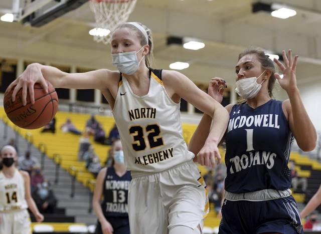 North Allegheny girls roll into state semifinals with rout of McDowell