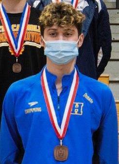 Silver lining, record finish for Hampton swimmer Donato