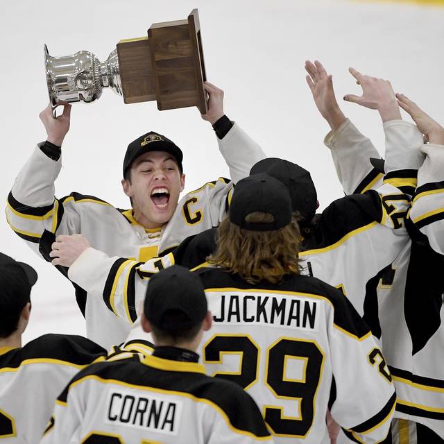 North Allegheny tops Mt. Lebanon, celebrates back-to-back Penguins Cup titles<span class="headline-video">Video <i class="fa-solid fa-circle-play"></i></span>