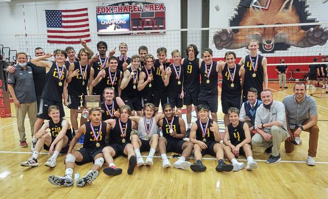 North Allegheny fends off Seneca Valley challenge, wins 4th straight WPIAL boys volleyball crown<span class="headline-video">Video <i class="fa-solid fa-circle-play"></i></span>