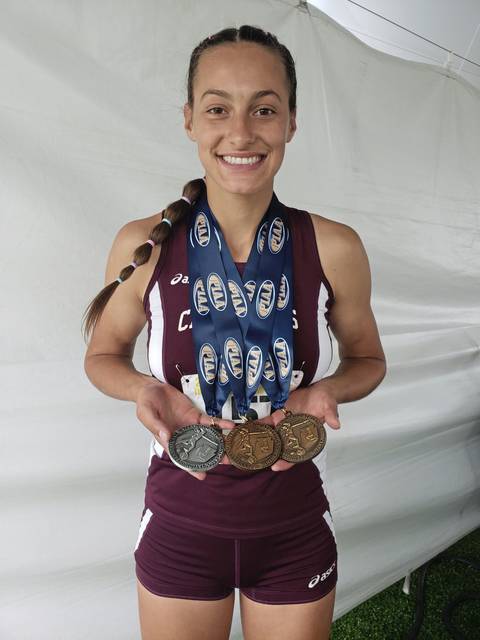 Greensburg CC’s Corinn Brewer grabs 3 medals at state meet