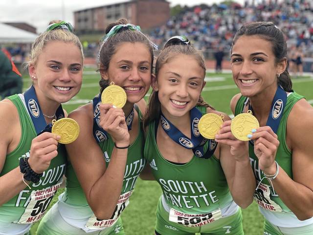 South Fayette’s Amy Allen claims 4 PIAA medals, wins gold with 400-meter relay