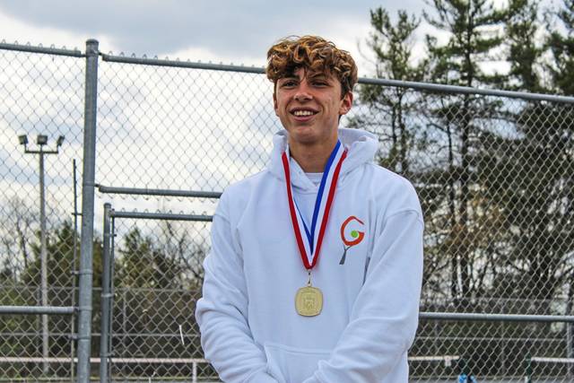 North Catholic’s Nicolas Scheller falls in state tennis finals