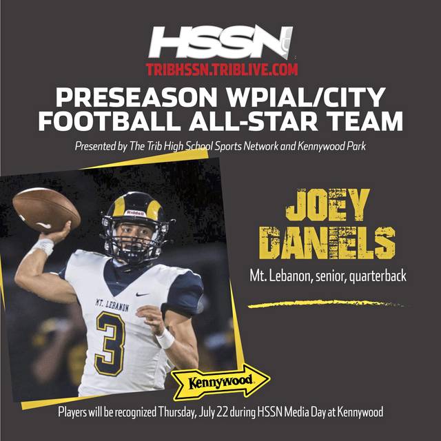 TribHSSN Preseason WPIAL Football All-Star team: Joey Daniels, Mt. Lebanon