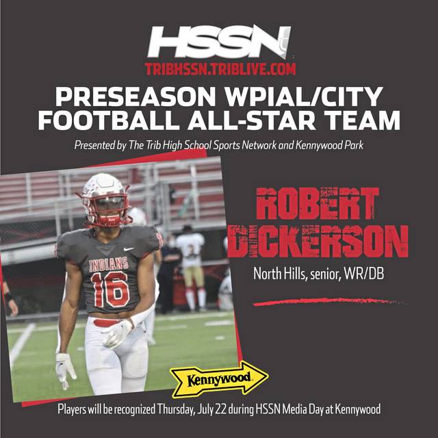 TribHSSN Preseason WPIAL Football All-Star team: Robert Dickerson, North Hills