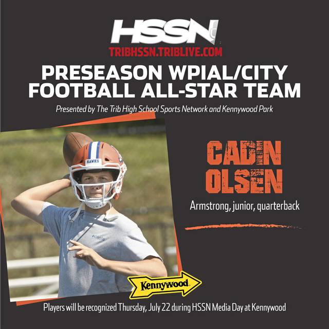 Trib HSSN Preseason WPIAL Football All-Star team: Cadin Olsen, Armstrong