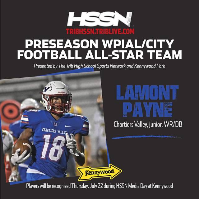 Trib HSSN Preseason WPIAL Football All-Star team: Lamont Payne, Chartiers Valley