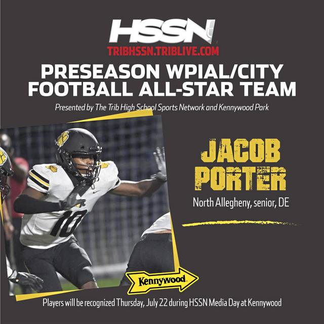 Trib HSSN Preseason WPIAL Football All-Star team: Jacob Porter, North Allegheny