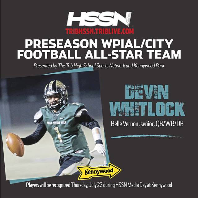 Trib HSSN Preseason WPIAL Football All-Star team: Devin Whitlock, Belle Vernon