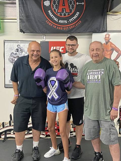 Collier Township girl, 14, learning the ropes as boxer