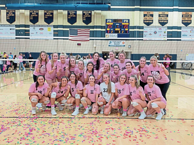 Section title provides highlight for Franklin Regional girls volleyball