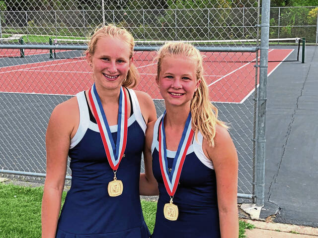 Knoch’s Greb sisters win state tennis gold